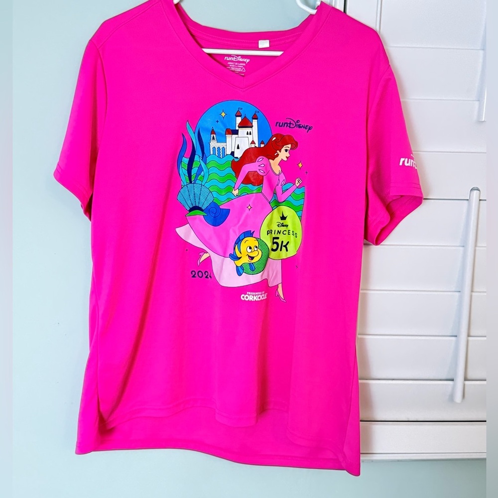 ADD ON $5 Disney Run Pink Performance Shirt
